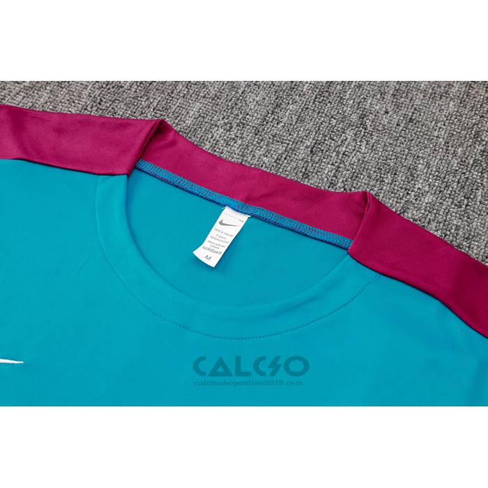 Tuta da Track Paris Saint-Germain Manica Corta 2024-2025 Verde - Pantaloncini